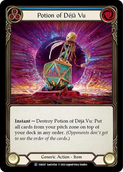 Potion of Deja Vu (Blue) (1HK027) [Historic Pack 1 Blitz Deck Kano]