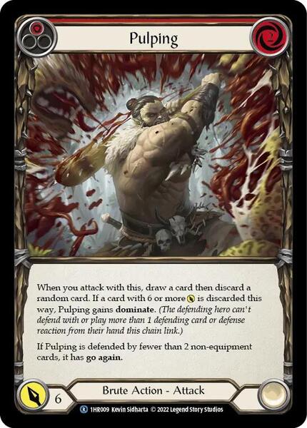 Pulping (Red) [Historic Pack 1 Blitz Deck Rhinar]