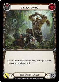 Savage Swing (Red) (1HR011) [Historic Pack 1 Blitz Deck Rhinar]