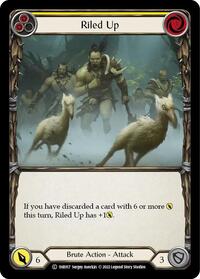 Riled Up (Yellow) (1HR017) [Historic Pack 1 Blitz Deck Rhinar]