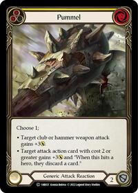 Pummel (Yellow) (1HR021) [Historic Pack 1 Blitz Deck Rhinar]