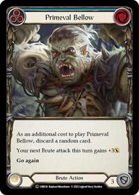 Primeval Bellow (Blue) (1HR026) [Historic Pack 1 Blitz Deck Rhinar]