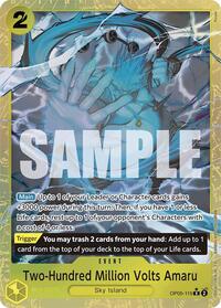 Two-Hundred Million Volts Amaru (Alternate Art) (OP05-115) [Premium Booster -The Best-]
