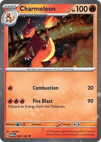Charmeleon - 005/165 (Cosmos Holo) (005/165) [Miscellaneous Cards and Products]