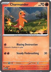 Charmander - 004/165 (Cosmos Holo) (004/165) [Miscellaneous Cards and Products]