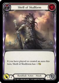 Shrill of Skullform (Red) (1HV011) [Historic Pack 1 Blitz Deck Viserai]