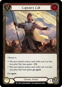 Captain's Call (Red) (1HV013) [Historic Pack 1 Blitz Deck Viserai]