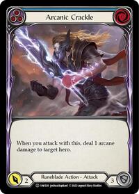 Arcanic Crackle (Blue) (1HV020) [Historic Pack 1 Blitz Deck Viserai]