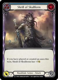 Shrill of Skullform (Blue) (1HV022) [Historic Pack 1 Blitz Deck Viserai]
