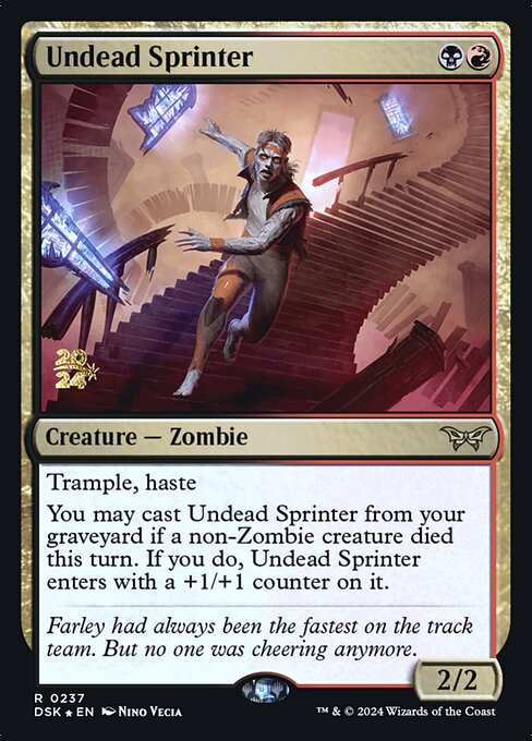 Undead Sprinter (237s) [Duskmourn: House of Horror Promos]