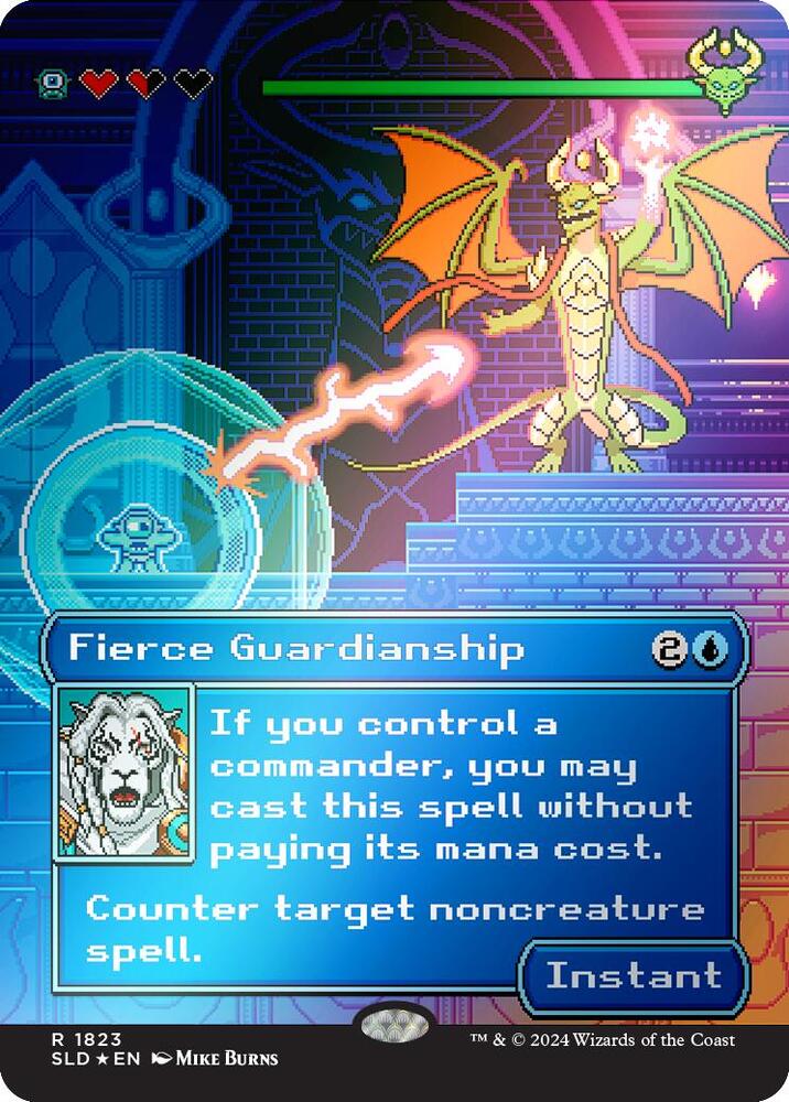 Fierce Guardianship (Rainbow Foil) (1823) [Secret Lair Drop]