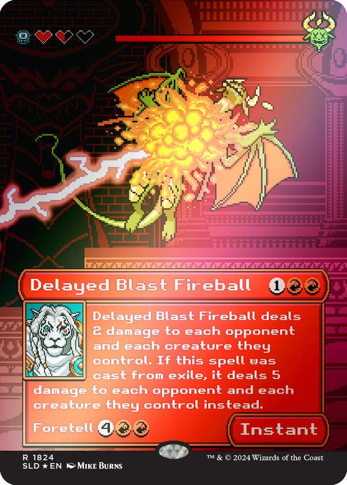 Delayed Blast Fireball (Rainbow Foil) (1824) [Secret Lair Drop]