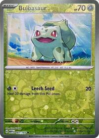 Bulbasaur - 001/165 (Reverse Cosmos Holo) (Costco Exclusive) (001/165) [Miscellaneous Cards and Products]