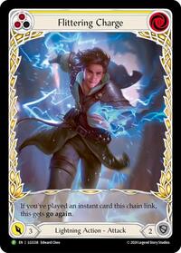 Flittering Charge (Yellow) (Extended Art) (LGS338) [Flesh and Blood Promo Cards]