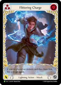 Flittering Charge (Blue) (Extended Art) (LGS339) [Flesh and Blood Promo Cards]