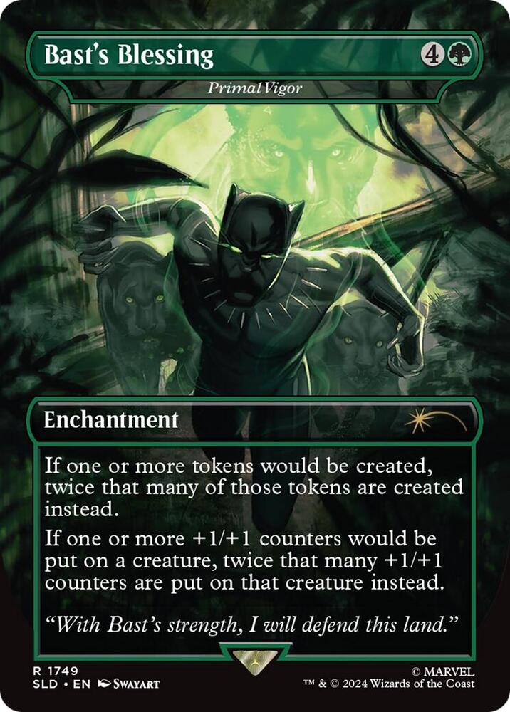Bast's Blessing - Primal Vigor (Rainbow Foil) (1749) [Secret Lair Drop]