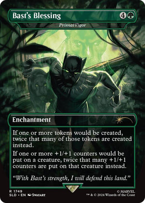 Bast's Blessing - Primal Vigor (Rainbow Foil) (1749) [Secret Lair Drop]