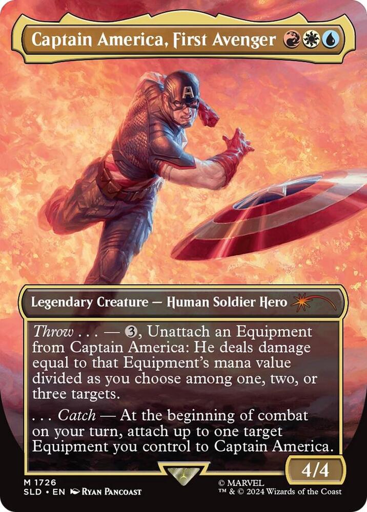 Captain America, First Avenger (Rainbow Foil) (1726) [Secret Lair Drop]