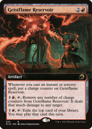Geistflame Reservoir (355) [Innistrad: Midnight Hunt] [Extended Art]