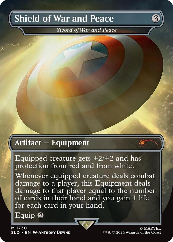 Shield of War and Peace - Sword of War and Peace (Rainbow Foil) (1730) [Secret Lair Drop]