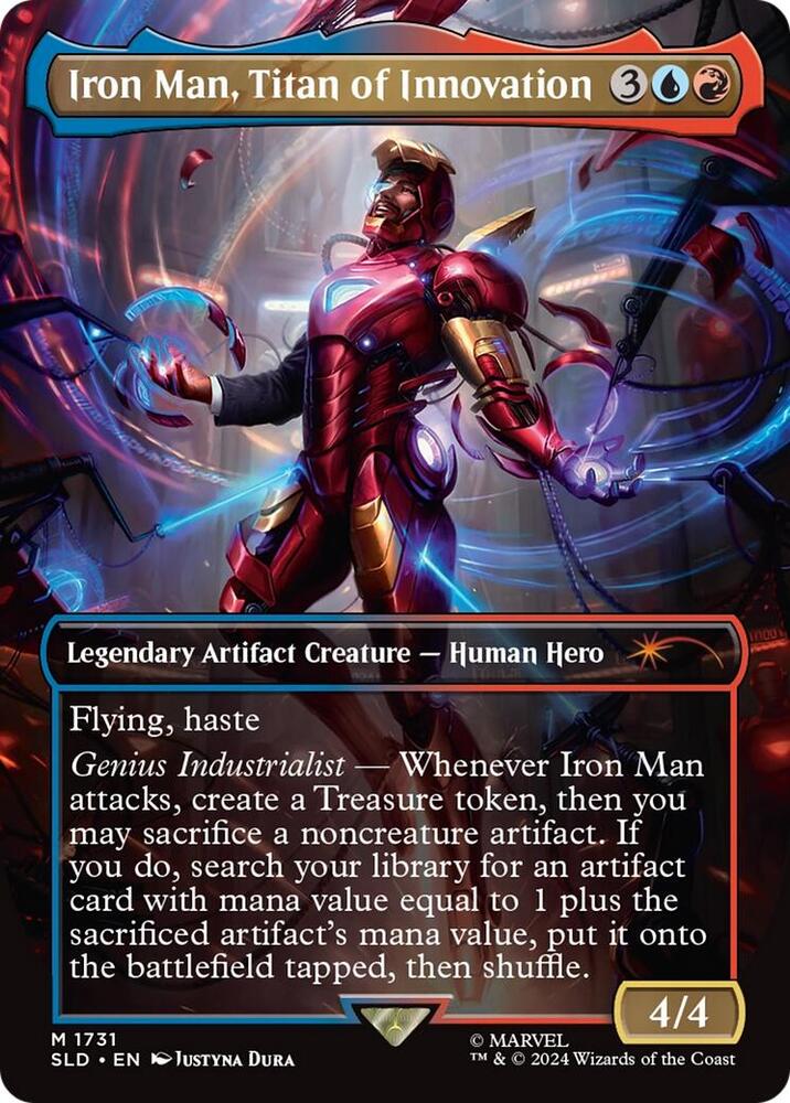 Iron Man, Titan of Innovation (Rainbow Foil) (1731) [Secret Lair Drop]