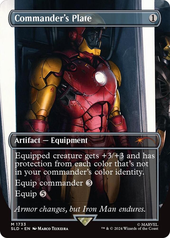 Commander's Plate (1733) (Rainbow Foil) [Secret Lair Drop]