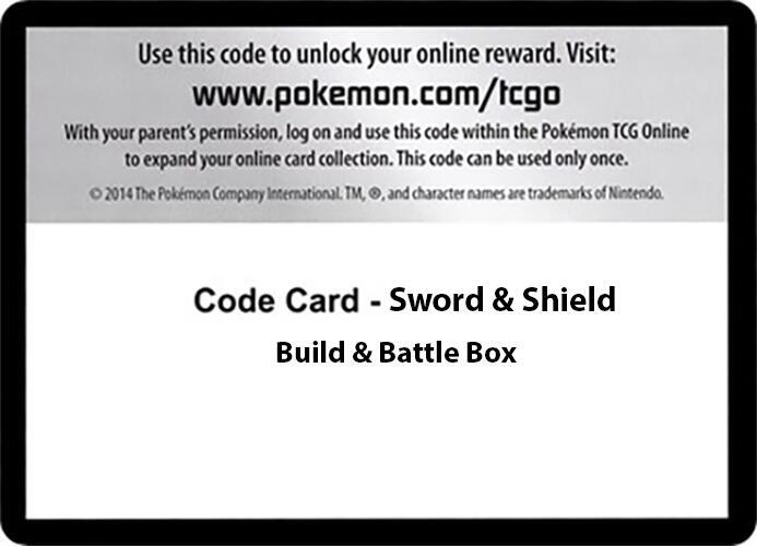 Code Card - Sword & Shield Build & Battle Box [SWSH01 Sword and Shield Base Set]