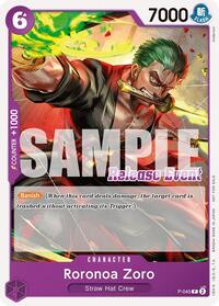 Roronoa Zoro (ST15 - ST20 Release Event Pack) (P-045) [One Piece Promotion Cards]