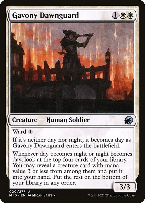 Gavony Dawnguard (20) [Innistrad: Midnight Hunt]