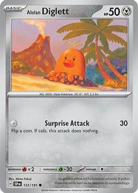 Alolan Diglett (122/191) [SV08 Surging Sparks]