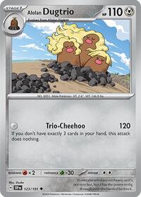 Alolan Dugtrio - 123/191 (123/191) [SV08 Surging Sparks]