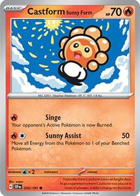 Castform Sunny Form - 020/191 (020/191) [SV08 Surging Sparks]