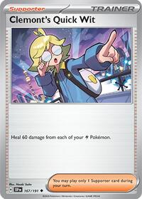 Clemont's Quick Wit - 167/191 (167/191) [SV08 Surging Sparks]