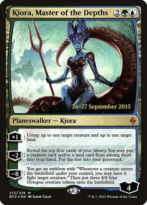 Kiora, Master of the Depths (213s) [Battle for Zendikar Promos]