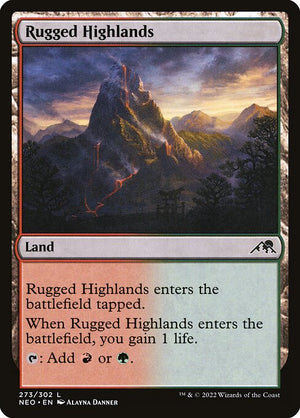 Rugged Highlands (273) [Kamigawa: Neon Dynasty]