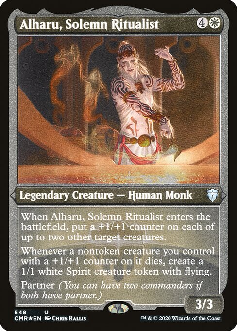 Alharu, Solemn Ritualist (548) [Commander Legends] [Etched]