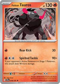 Paldean Tauros - 018/191 (018/191) [SV08 Surging Sparks]