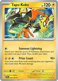 Tapu Koko (065/191) [SV08 Surging Sparks]
