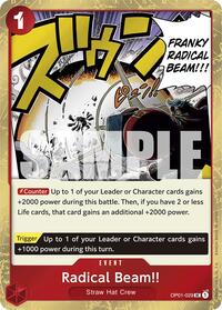 Radical Beam!! (Jolly Roger Foil) (OP01-029) [Premium Booster -The Best-]