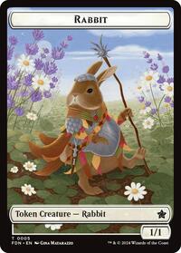 Rabbit // Soldier Double-Sided Token (5 // 6) [Foundations]