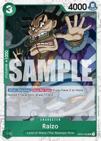 Raizo (Jolly Roger Foil) (OP01-052) [Premium Booster -The Best-]