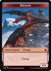 Dragon (0016) // Dragon (0017) Doubled-Sided Token (16 // 17) [Foundations]