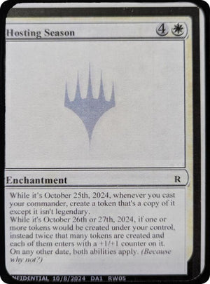 Hosting Season [Un-Known Event Playtest Cards]