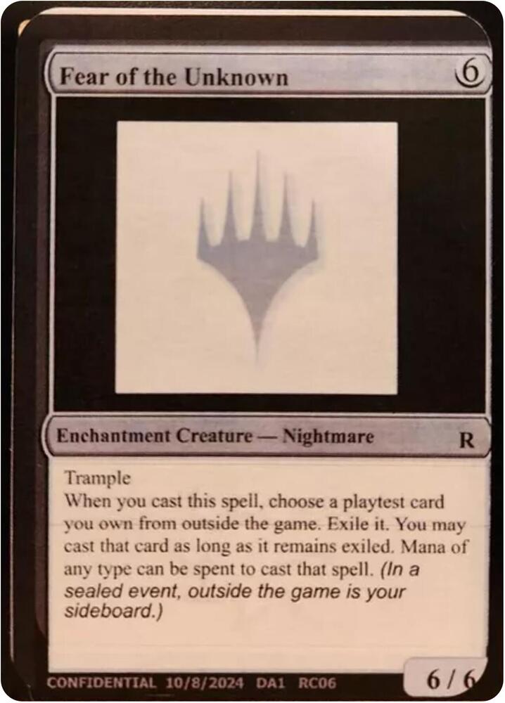 Fear of the Unknown [Un-Known Event Playtest Cards]