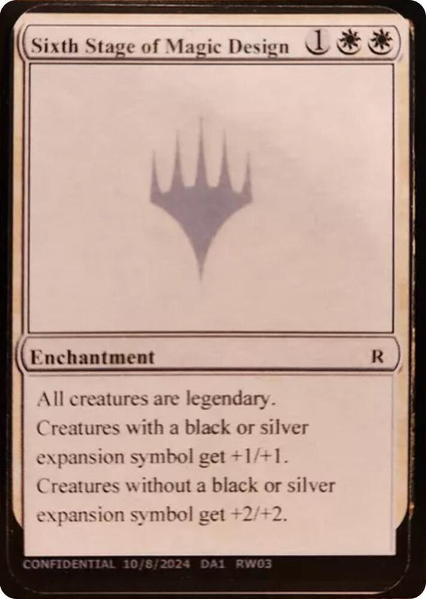 Sixth Stage of Magic Design [Un-Known Event Playtest Cards]