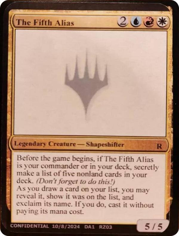 The Fifth Alias [Un-Known Event Playtest Cards]