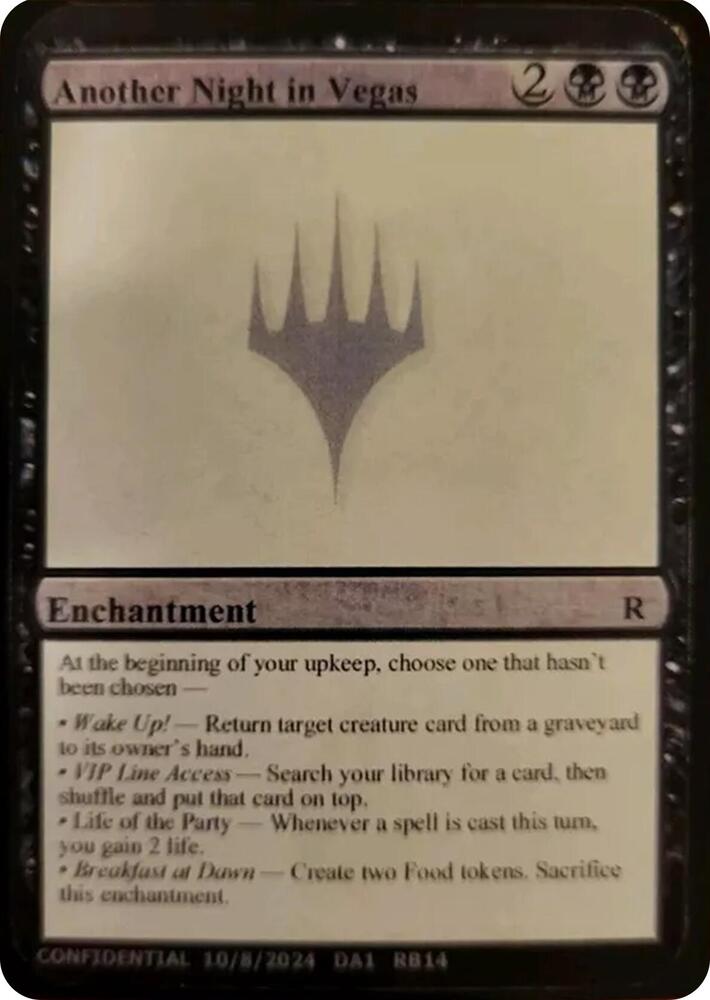 Another Night in Vegas [Un-Known Event Playtest Cards]