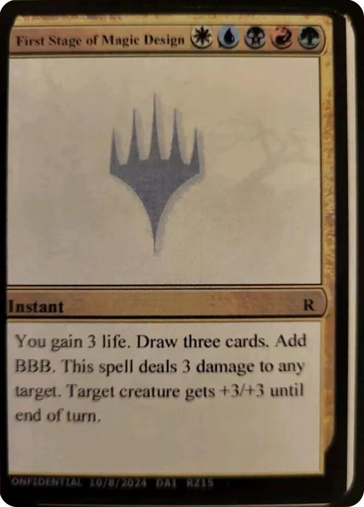 First Stage of Magic Design [Un-Known Event Playtest Cards]