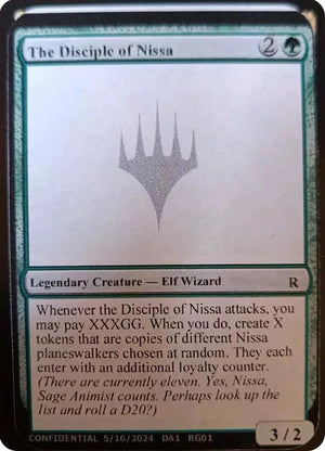 The Disciple of Nissa [Un-Known Event Playtest Cards]