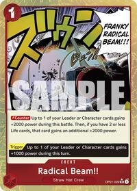 Radical Beam!! (Textured Foil) (OP01-029) [Premium Booster -The Best-]